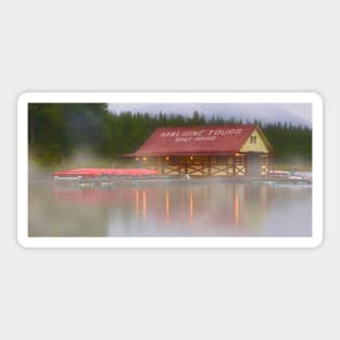 Malign Lake Boat House Sticker